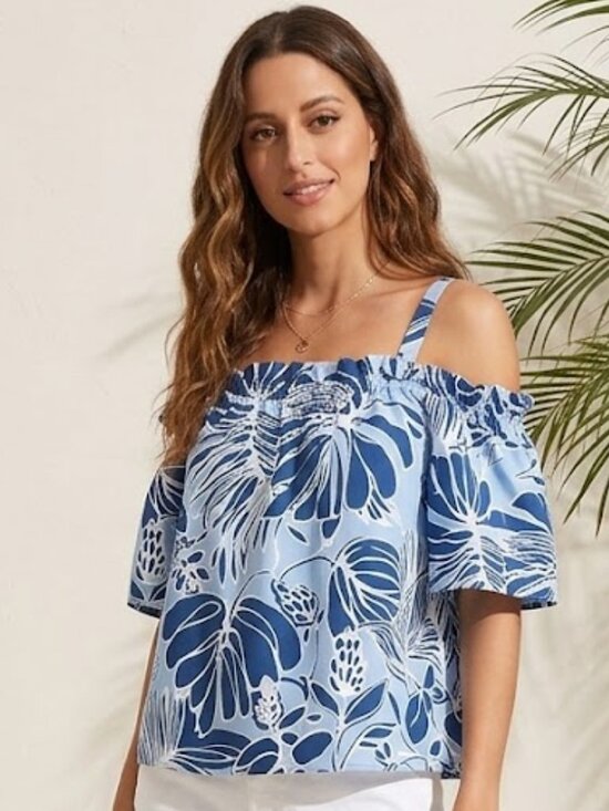 Natori Tops - Natori Off Shoulder Blouse